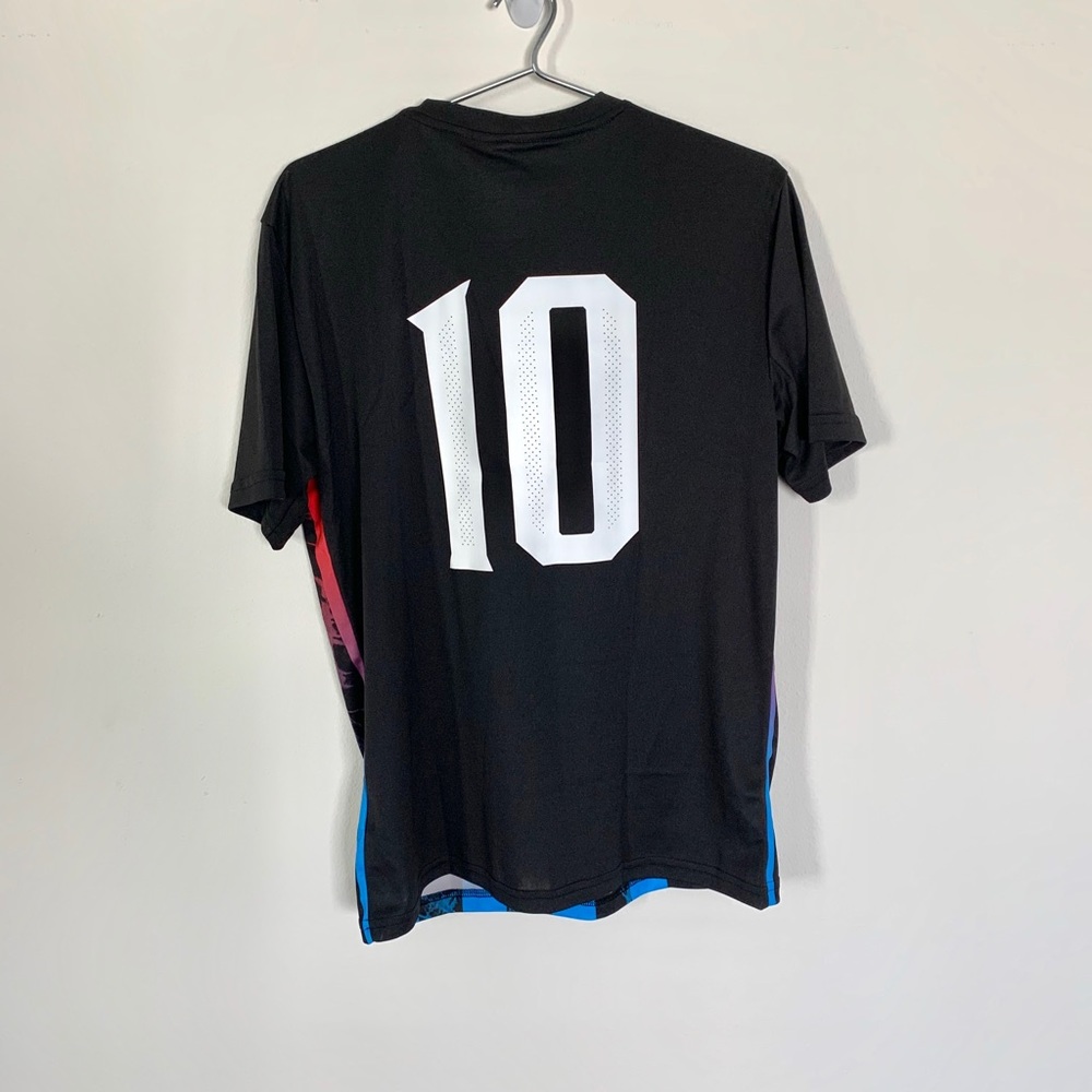Puma Acid Bleach Striped Soccer Jersey #10 black - Picture 7 of 12